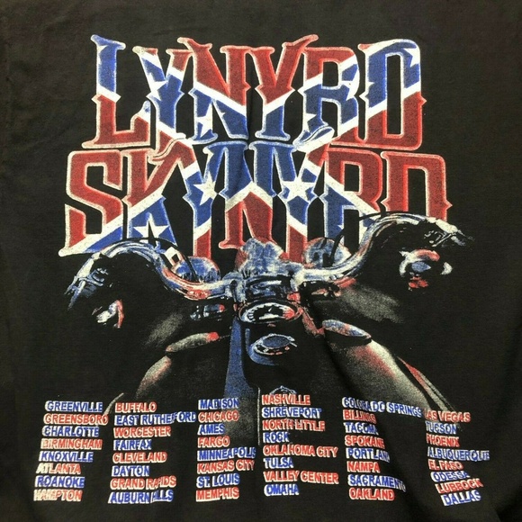ZZ Top Lynyrd Skynyrd Concert Tour T Shirt - Picture 4 of 8